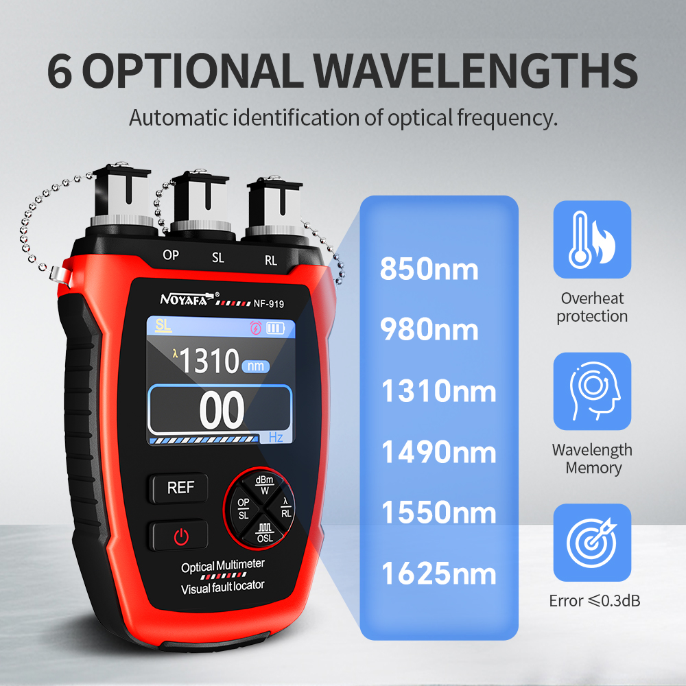 NOYAFA Fiber Optic Tester NF-9 - Lighting Visual review and price