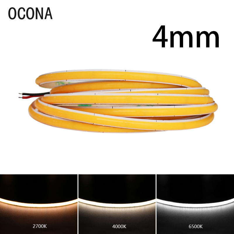4mm Narrow COB LED Strip Light - Lighting Mcqueen Bedroom Decor review and price