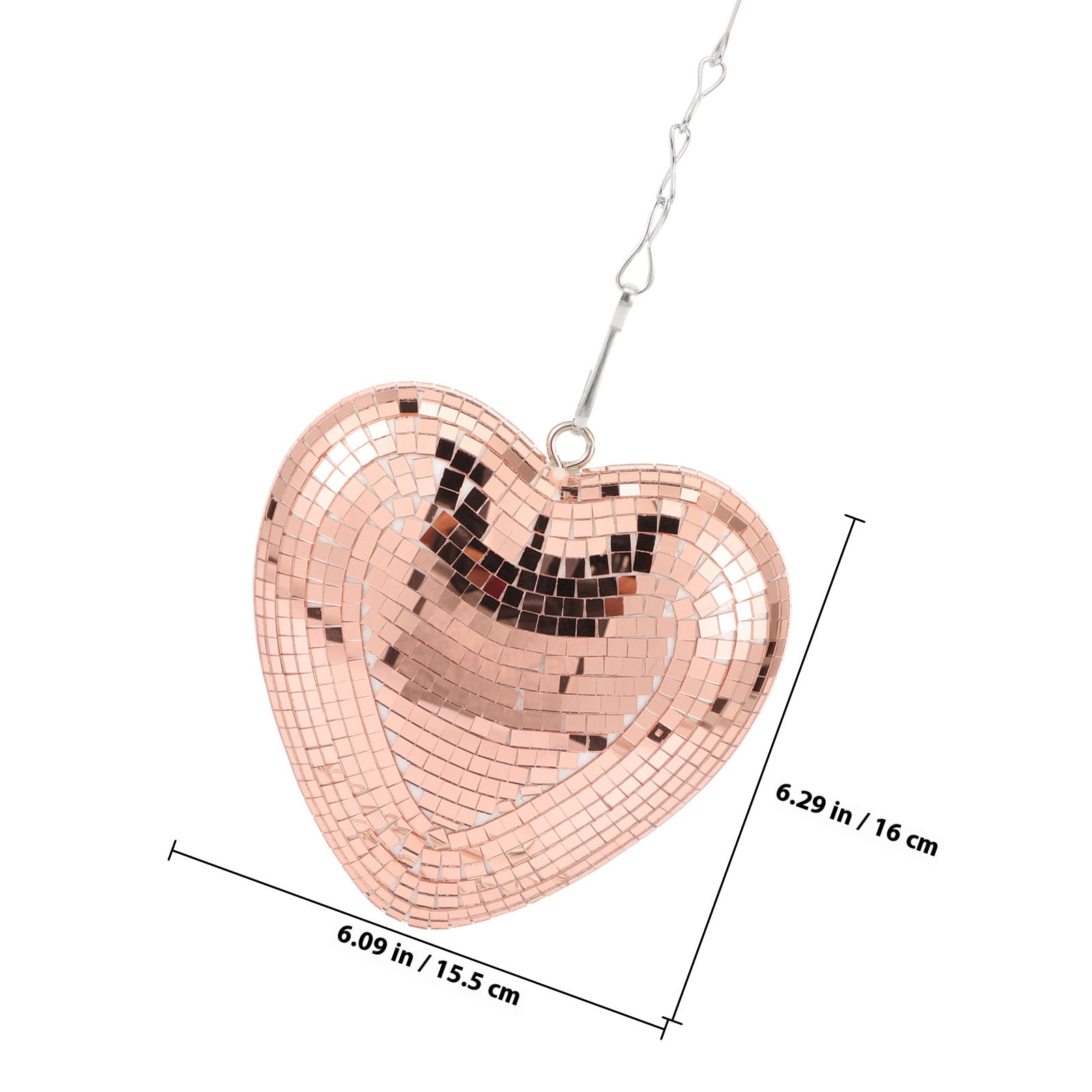 Hanging Heart Disco Ball Mirro - Disco Ball Mirror review and price