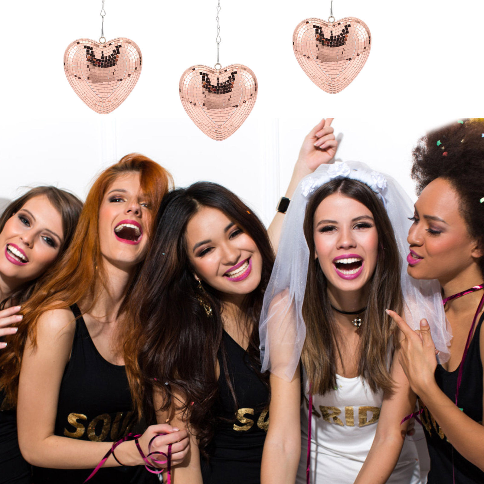 Hanging Heart Disco Ball Mirro - Disco Ball Mirror review and price