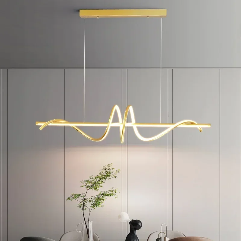 2023 New Curved Dining Desk Le - Decor Lighting Fixtures review and price