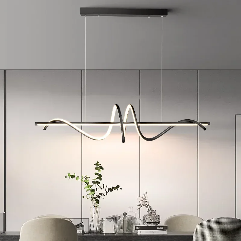 2023 New Curved Dining Desk Le - Decor Lighting Fixtures review and price
