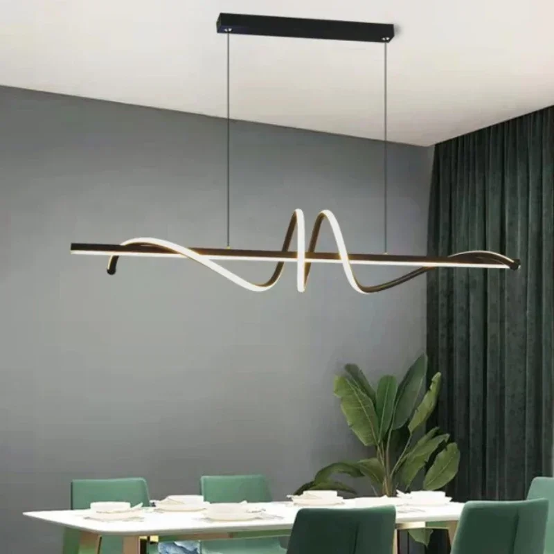 2023 New Curved Dining Desk Le - Decor Lighting Fixtures review and price