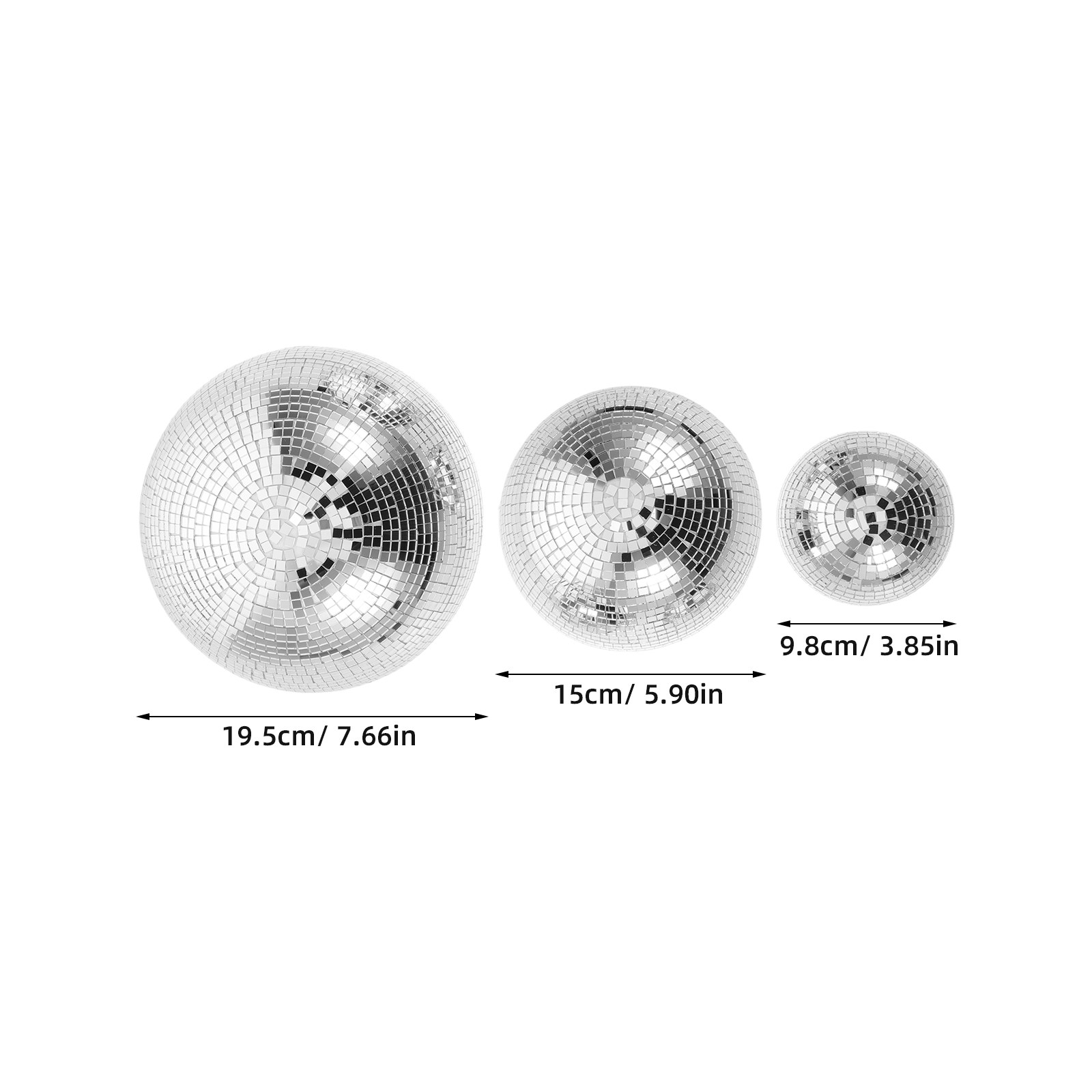 3Pcs Mirror Disco Ball Glass R - Disco Ball Mirror review and price
