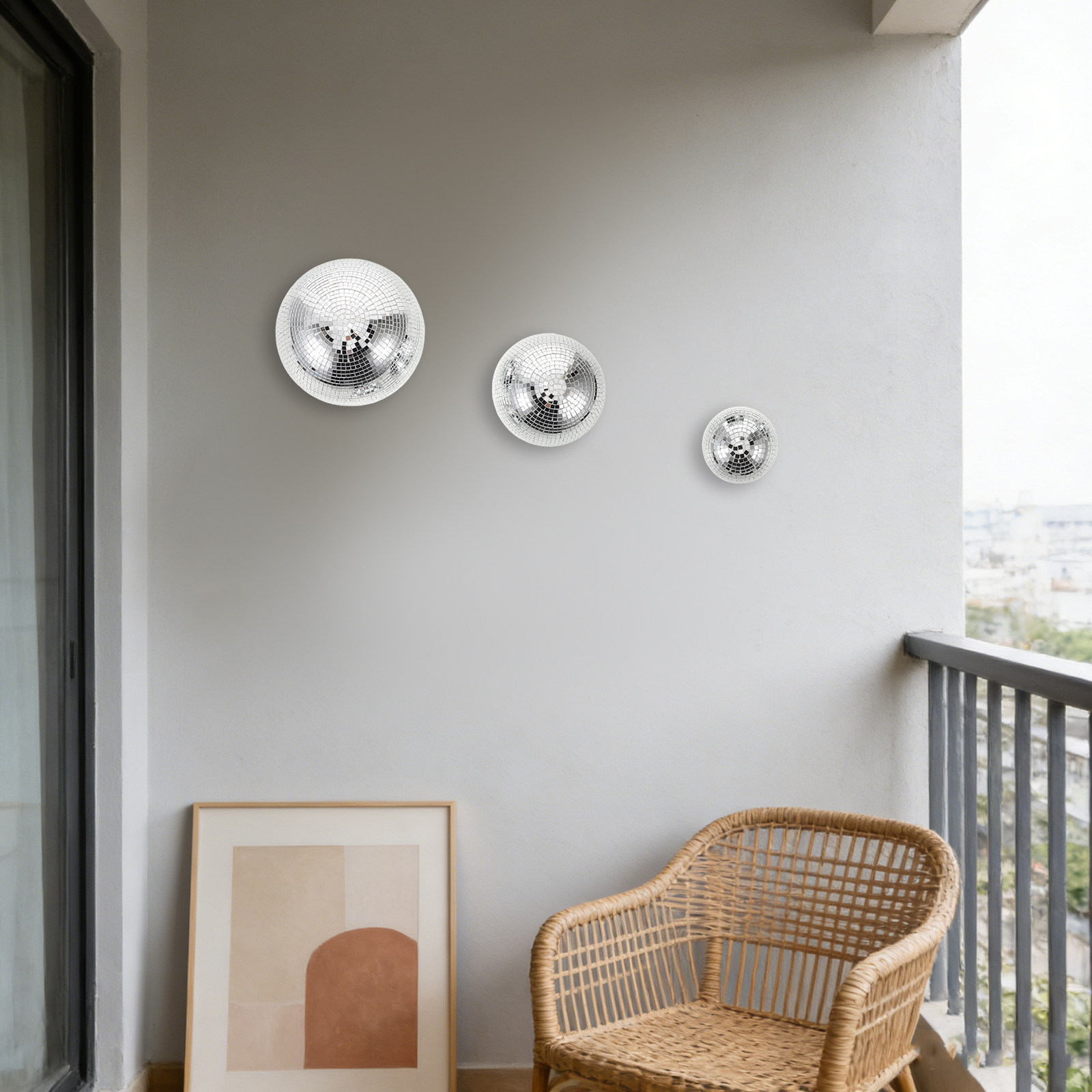 3Pcs Mirror Disco Ball Glass R - Disco Ball Mirror review and price