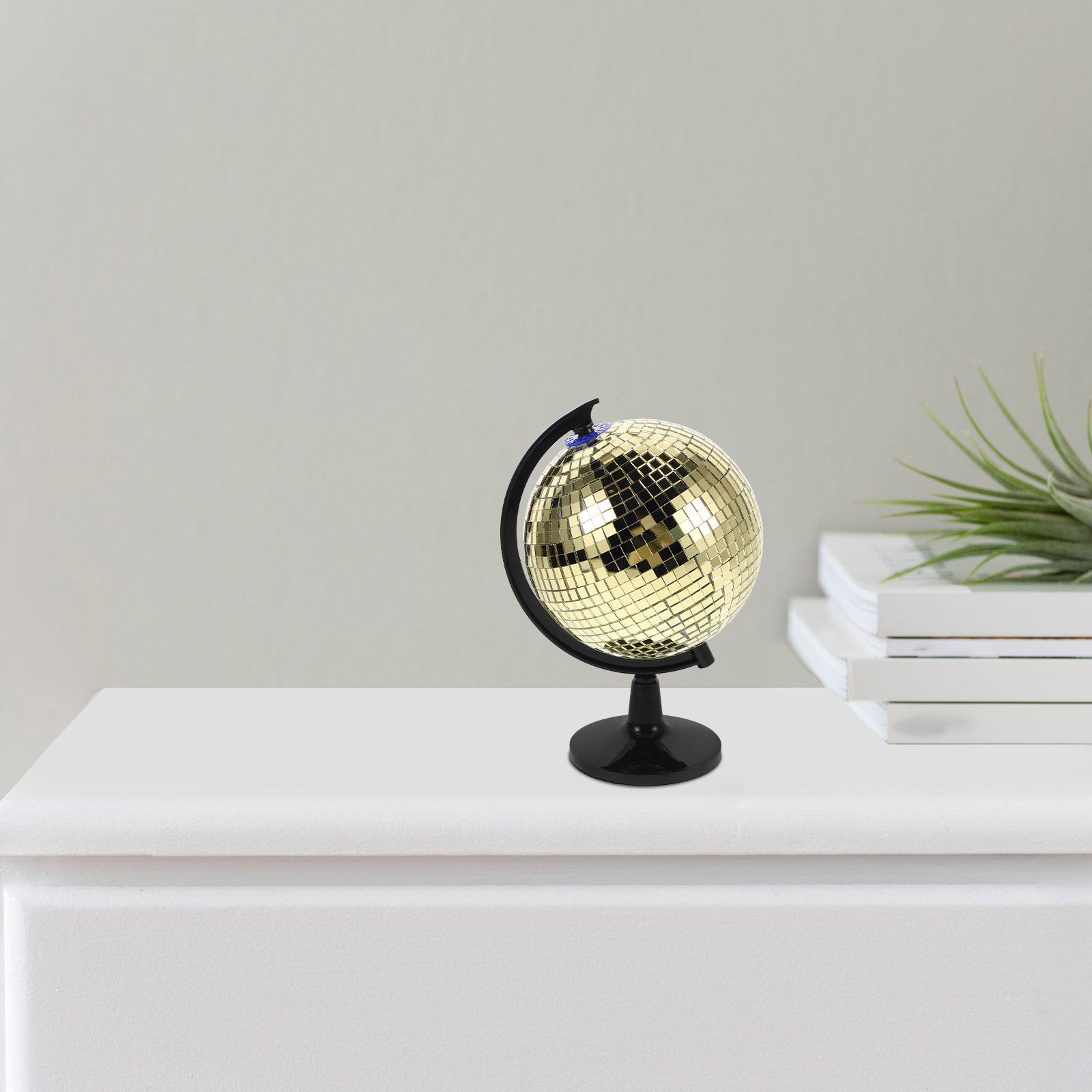 Golden Rotating Disco Globe Re - Disco Ball Mirror review and price